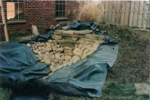 Linerin place, falls constructed.